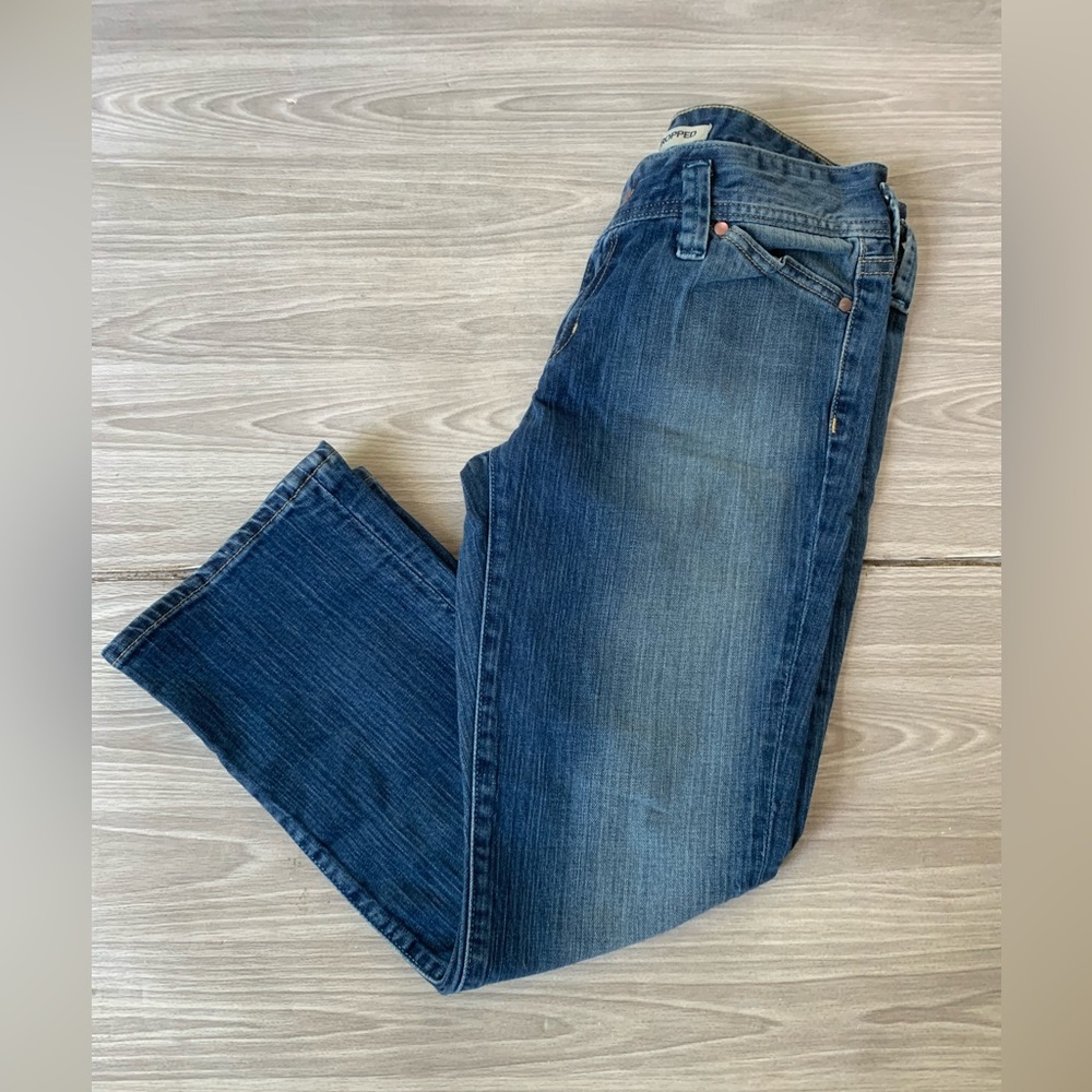 Gap Jeans Women’s Size 4 Low Rise Cropped Stretch Medium Wash